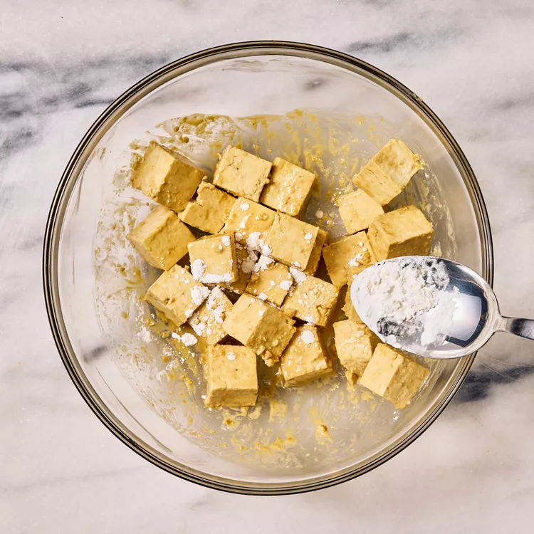 Sticky orange tofu bites, Orange tofu recipe, Tofu bites, Sticky tofu
