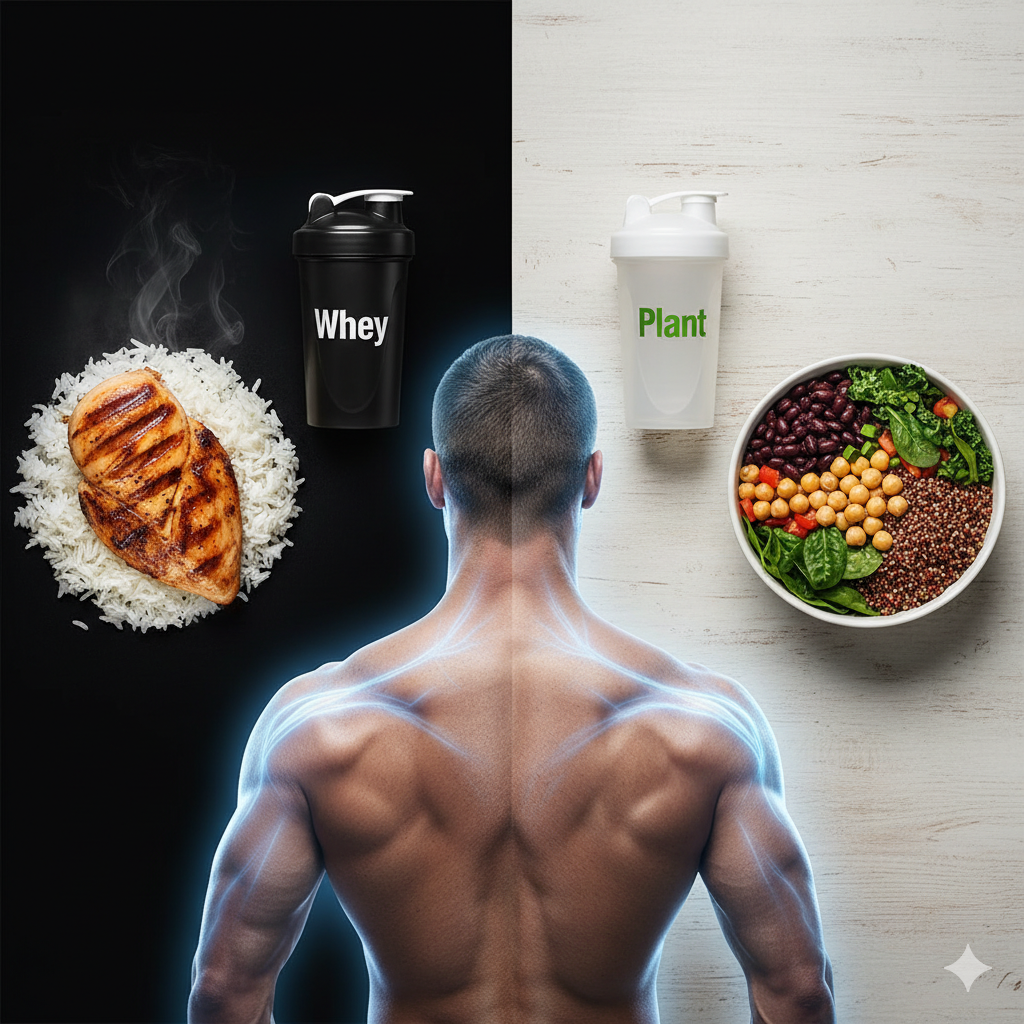 protein after training, post workout protein recovery, animal vs plant protein recovery, protein type for recovery, best protein for muscle recovery